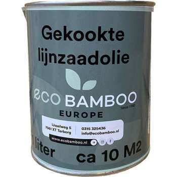 Gekookte lijnzaad olie lijnzaadolie, meubel olie, teakolie, lijnolie 1 liter