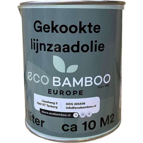 Gekookte lijnzaad olie lijnzaadolie, meubel olie, teakolie, lijnolie 1 liter