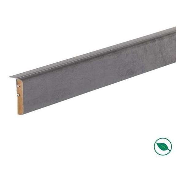 Maestro Steps - afwerkprofiel - overgangsprofiel-uitloopprofiel -trapneus met aluminium profiel - Dark grey - 130 x 5 ,5 cm