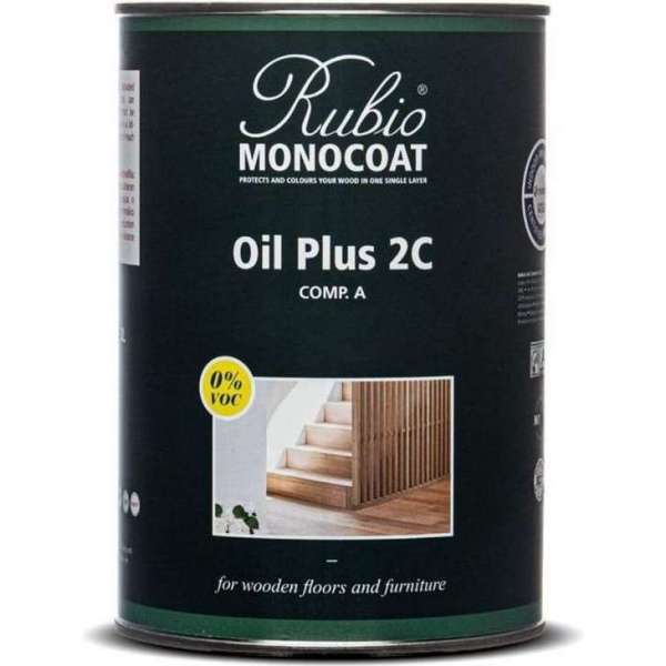 Rubio Monocoat Oil + 2C - comp. A - GOLD / metalen blik 1 L Kleur: Natural