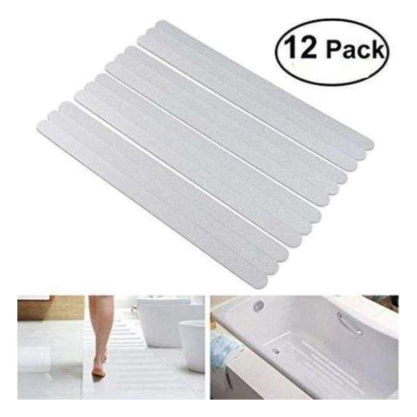 Zelfklevende Antislip Stickers - Douche/Bad/Trap Plakstrip - Antislip Strips 12 Stuks - 38x2 CM