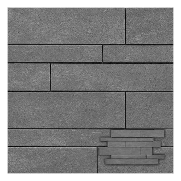 Rondine Wandtegel Rock n stone basaltina muretto 30,0x45,0 cm -  Grijs Prijs per 1 stuk.