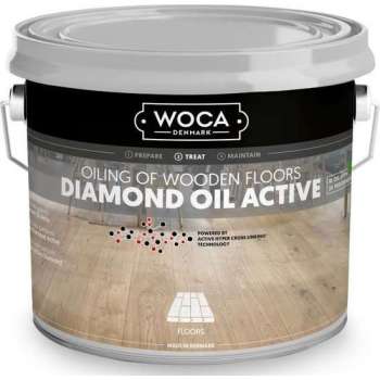 Houten Vloer Olie - Woca - Diamond oil active - Sand Grey - 1L