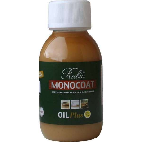 Rubio Monocoat Oil + 2C comp. A GOLD / Plastic flesje / 100ML / Kleur /  Walnut