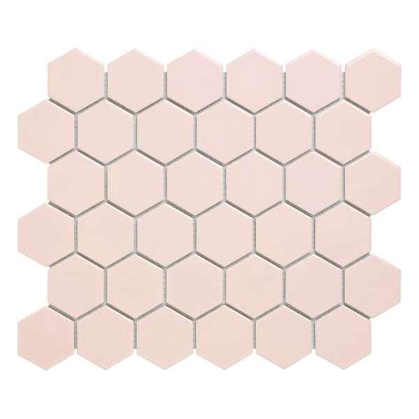 0,91m² - Mozaïek Tegels badkamer en keuken - Barcelona Hexagon Roze 5,1x5,9