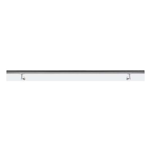 Roestvrij stalen leuning, trapleuning 120 cm - trap leuning rvs geborsteld - met houders - 1200 mm - Multistrobe