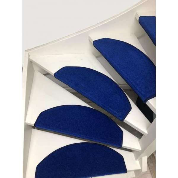 Trapmatten Twist- 65x28 cm- Blauw- 15 stuks