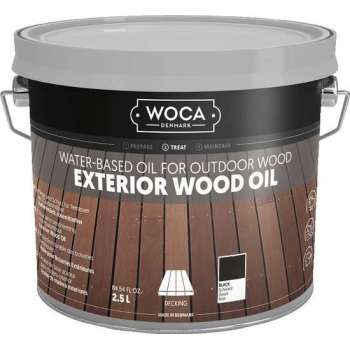 WOCA Exterior Oil ZWART - 2,5 liter