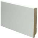 Hoge plinten - MDF - Moderne plint 120x18 mm - Wit - Voorgelakt - RAL 9010 - Per stuk 2,4m