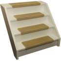 Pakket 15x Elite Soft Licht Beige Rechte Trapmatten 65x22,5x3,5