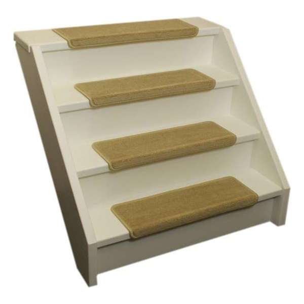 Pakket 15x Elite Soft Licht Beige Rechte Trapmatten 65x22,5x3,5