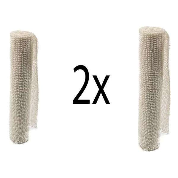 2x Non Slip Gripmat – Wit – 30x150cm | Niet Klevende Antislipmat Gaas Patroon voor Bureaus en Keukenlades