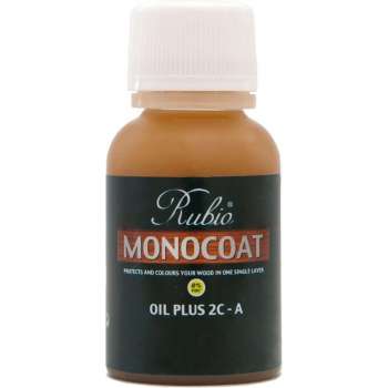 Rubio Monocoat Oil + 2C - comp. A - GOLD / plastic flesje 20 ml / Kleur: Cotton White / Riga vloeren en kozijnen