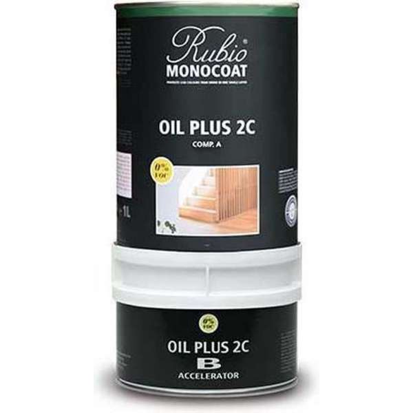 Rubio Monocoat Oil + 2C - comp. A - GOLD / metalen blik 1,3 L Kleur: Walnut / Riga vloeren en kozijnen