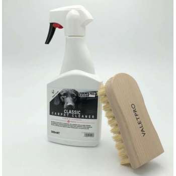 Valet Pro- Classic Carpet Cleaner-Tapijtreiniging-inhoud:500 ml- totale set met handige borstel