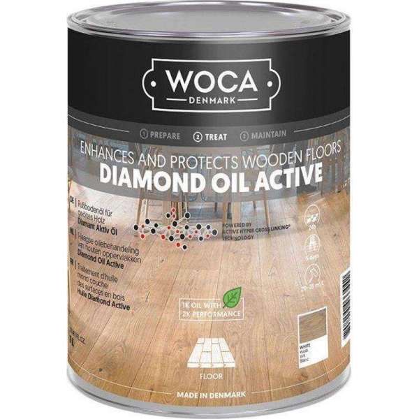 Woca Diamond Oil Active White - 1 liter