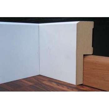 Overschilderbaar  MDF Klassieke Plint 85x22 mm met uitsparing (12 m)