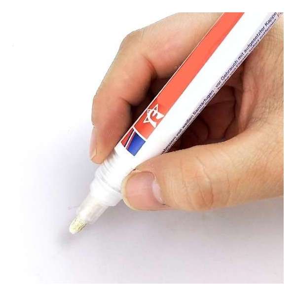 WiseGoods Professionele Voegenstift - Sneldrogende Voegenmarker - Voegenfris - Voegenreiniger - Voegenwitter - Voegenverf - Wit