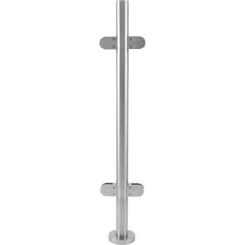 MonsterShop Stainless Steel Balustrade, Mid Post, 110cm H