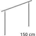 Monzana trapleuning edelstaal – 150 cm zonder spijlen – balustrade