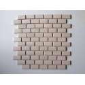 Wand tegelmat 35x33 cm, (25 x 50 mm) à 10 stuks, creme totaal 1,155 m2 per pak