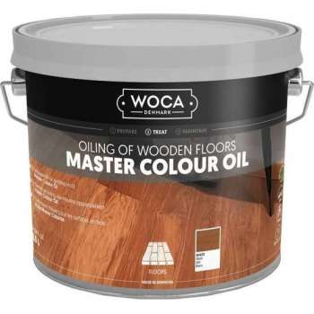 Houten Vloer Olie - Woca - Master Colour oil - Kleurenolie - wit - 2,5 L