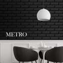 ARMAN`S METRO WANDTEGEL 10X20 CM ZWART GLANS