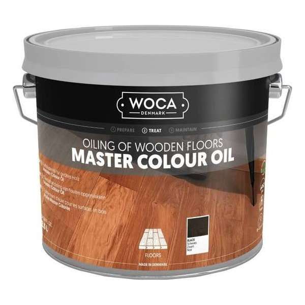 Onderhoudsolie - Woca - Master colour oil - 120 Black - 2,5L