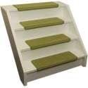 Pakket 15x Elite Soft Lime Groene Rechte Trapmatten 62x19x3,5