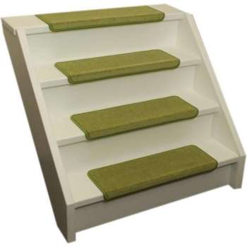 Pakket 15x Elite Soft Lime Groene Rechte Trapmatten 62x19x3,5