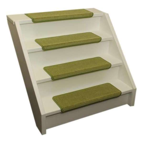 Pakket 15x Elite Soft Lime Groene Rechte Trapmatten 62x19x3,5