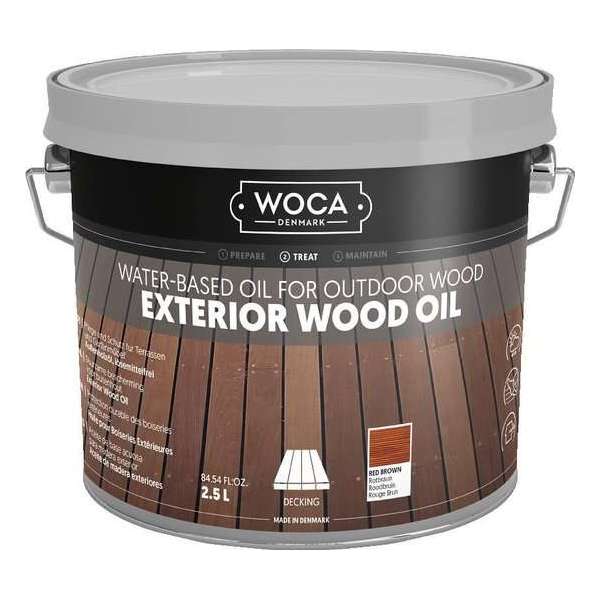 WOCA Exterior Oil Roodbruin 2,5L