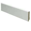 Hoge plinten - MDF - Moderne plint 55x12 mm - Wit - Voorgelakt - RAL 9010 - Per stuk 2,4m