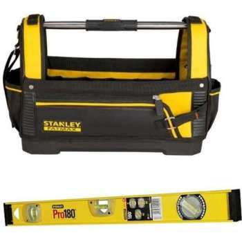 FatMax® Open Gereedschapstas | 1-93-951 + Stanley Waterpas I-Beam 60cm 1-42-920