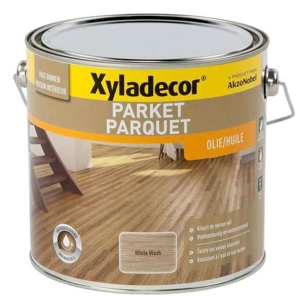 Uitverkoop Xyladecor Parketolie - White wash - 2.5 L