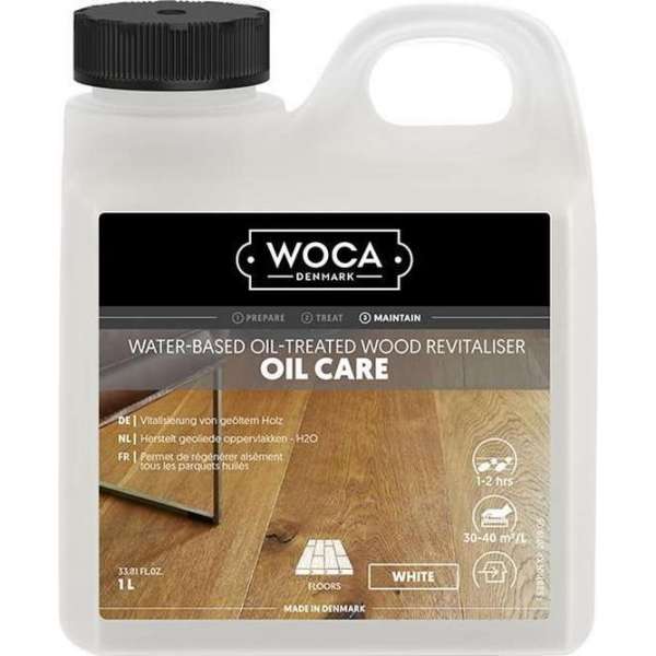 Onderhoudsolie - Oil care - Woca - Wit - 1 L