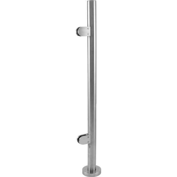 MonsterShop Stainless Steel Balustrade, End Post, 110cm H