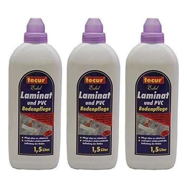 2 x 1.5L tecur noble laminaatreiniger en PVC-vloeronderhoud