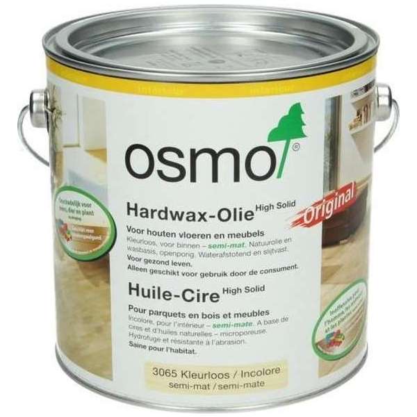 Osmo Hardwaxolie 3065 Semi-Mat - 0,375 Liter