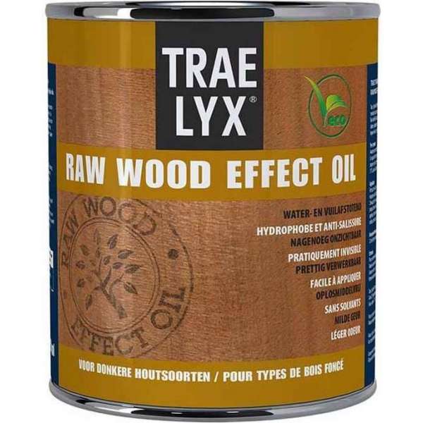 Trae Lyx Raw wood oil donker hout