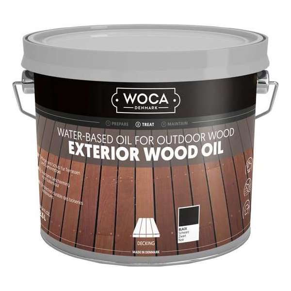 Onderhoudsolie Buiten - woca - Exterior Oil - Zwart - 2,5 L