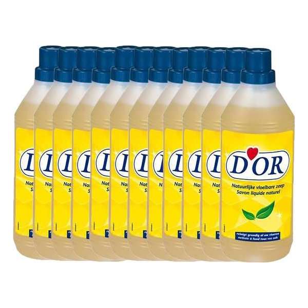 D'Or Natuurlijk Vloeibare Zeep - 12 x 1L - Voordeelverpakking