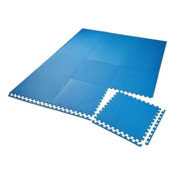 TecTake - Set van 12 beschermingsmatten blauw - 3,8 m2 - 402654