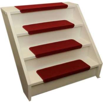 Trapmatten 15x Elite Rood 62x19x3,5 Recht