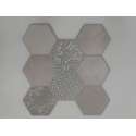 10 pakken (16,6 m2) mozaiektegel Hexagon New Flower 420x440mm Mat Beige