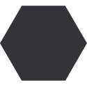 1,16m² - Hexagon / zeshoek vloer- en wandtegels - Timeless Black Mat 15x17 - Wandtegels keuken / badkamer