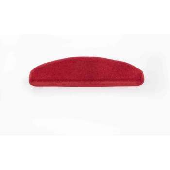 Trapmat velours Rood 17*56 cm Set 15 stuks