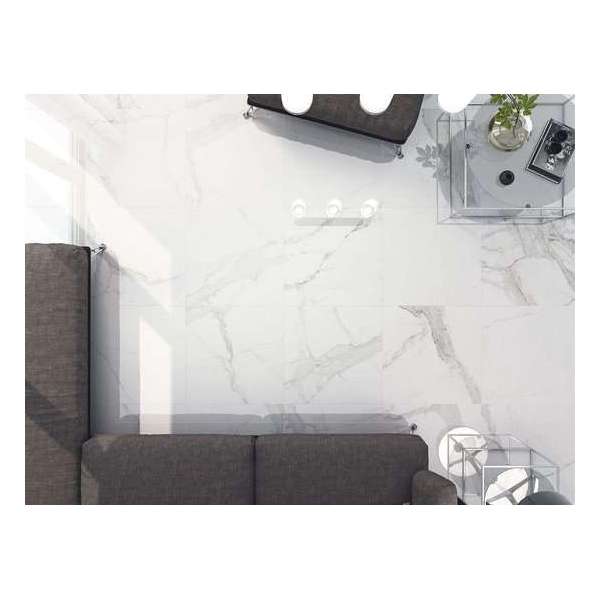 1,08m² - vloer- en wandtegels Statuario Glans 60x60cm