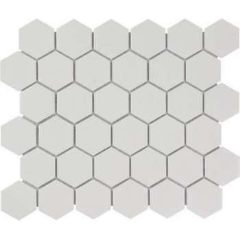 0,91m² - Mozaiek Tegels -  Barcelona Hexagon Extra Wit 5,1x5,9