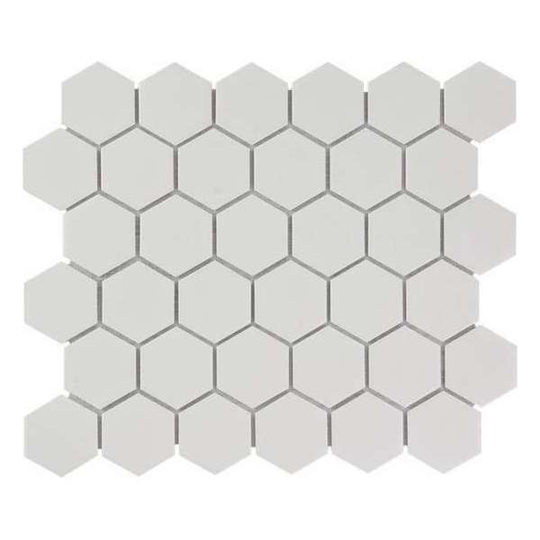 0,91m² - Mozaiek Tegels -  Barcelona Hexagon Extra Wit 5,1x5,9